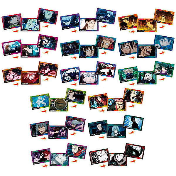 Jujutsu Kaisen PLAY BACK Card Chocolate Snack [All 15 type set (Full Complete)]