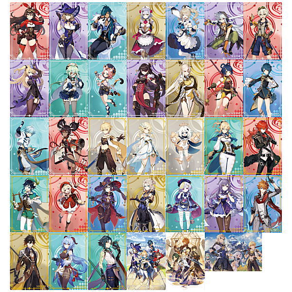 Genshin Impact Wafer [All 34 type set(Full Complete)]