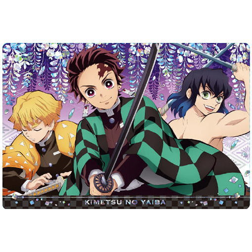 Kimetsu no Yaiba Wafer Part.4 [34.Visual rare card 6: Tanjiro Kamado ¥ Zenitsu Agatsuma ¥ Inosuke Hashibira (Hologram specification)]