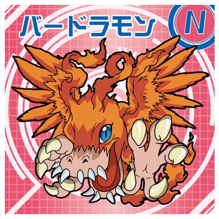 Digimon Sticker Chocolate Snack [3.(28) Birdramon (N)]