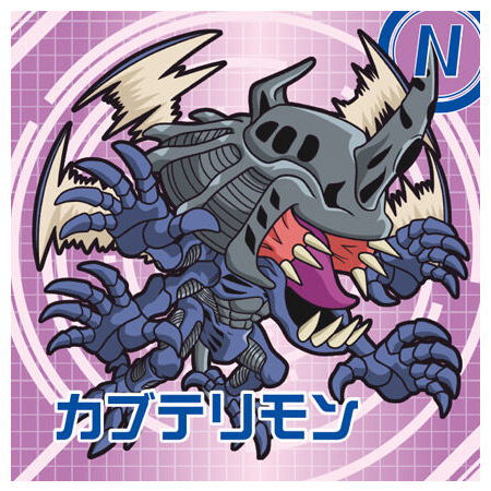 Digimon Sticker Chocolate Snack [4.(29) Kabuterimon (N)]