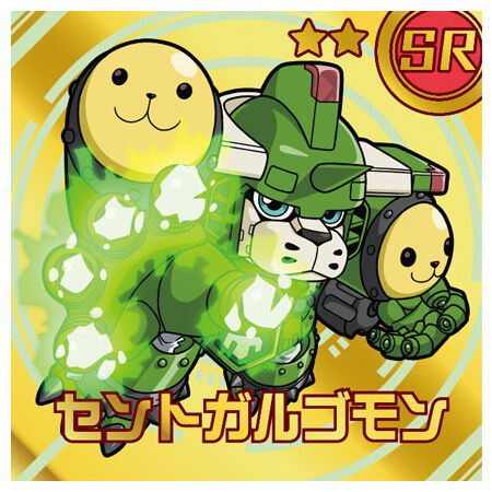 Digimon Sticker Chocolate Snack [12.(37) MegaGargomon (SR)]