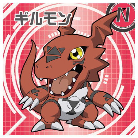 Digimon Sticker Chocolate Snack [14.(39) Guilmon (N)]