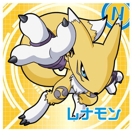 Digimon Sticker Chocolate Snack [15.(40) Renamon (N)]
