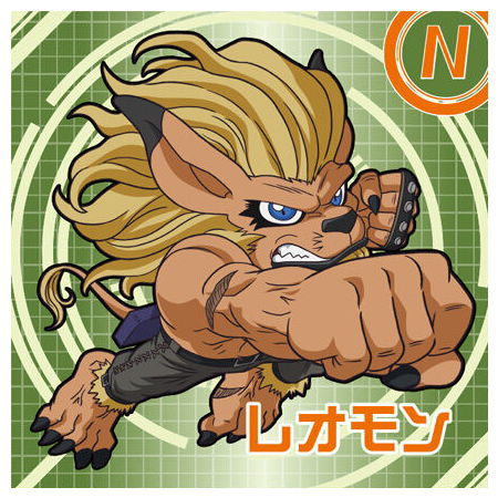 Digimon Sticker Chocolate Snack [17.(42) Leomon (N)]