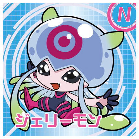Digimon Sticker Chocolate Snack [22.(47) Jellymon (N)]