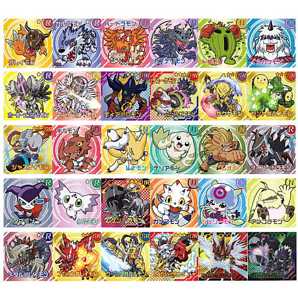 Digimon Sticker Chocolate Snack [All 30 type set (Full Complete)]