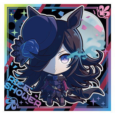 TV Anime Umamusume Pretty Derby Season 2 Pretty Derby Gummy [20.RICE SHOWER (Rare) (Rainbow foil specifications)]