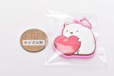 Sumikkogurashi Pukkuri Rubber Mascot Gummy [1.Shirokuma x Heart]