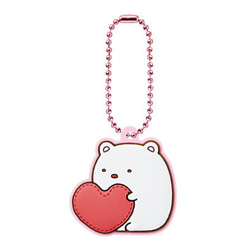 Sumikkogurashi Pukkuri Rubber Mascot Gummy [1.Shirokuma x Heart]