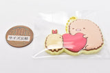 Sumikkogurashi Pukkuri Rubber Mascot Gummy [3.Tonkatsu x Heart]