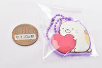 Sumikkogurashi Pukkuri Rubber Mascot Gummy [4.Neko x Heart]