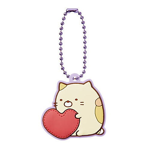 Sumikkogurashi Pukkuri Rubber Mascot Gummy [4.Neko x Heart]