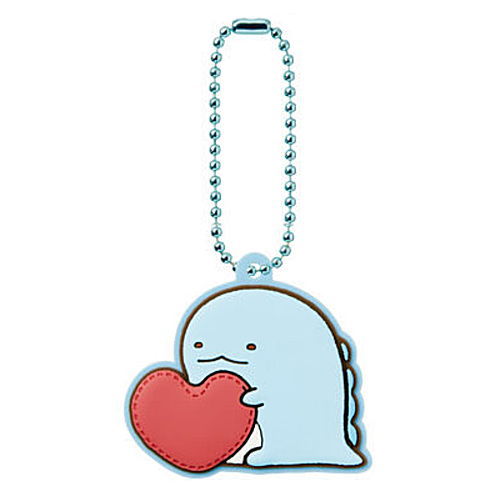 Sumikkogurashi Pukkuri Rubber Mascot Gummy [5.Tokage x Heart]