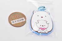 Sumikkogurashi Pukkuri Rubber Mascot Gummy [6.Shirokuma x Plush Toy]