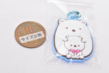 Sumikkogurashi Pukkuri Rubber Mascot Gummy [6.Shirokuma x Plush Toy]