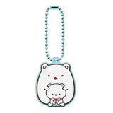 Sumikkogurashi Pukkuri Rubber Mascot Gummy [6.Shirokuma x Plush Toy]