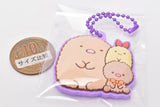 Sumikkogurashi Pukkuri Rubber Mascot Gummy [8.Tonkatsu x Plush Toy]