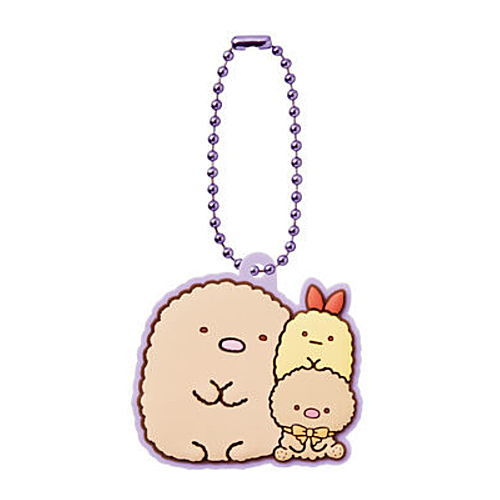 Sumikkogurashi Pukkuri Rubber Mascot Gummy [8.Tonkatsu x Plush Toy]