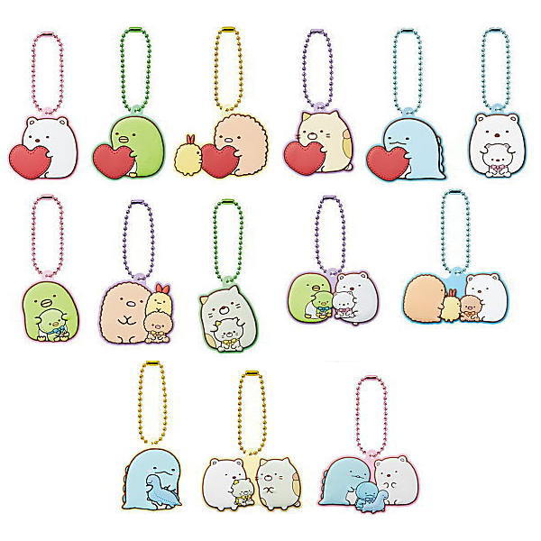 Sumikkogurashi Pukkuri Rubber Mascot Gummy [All 14 type set(Full Complete)]