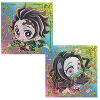 Niforamtion Kimetsu no Yaiba Deformed Style Sticker Wafer Part.5 [28.Tanjirou Kamado & Nezuko Kamado (Kiwami rare)]