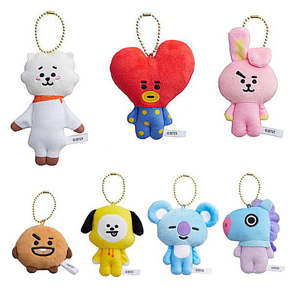 BT21 Fuwa Fuwa Mascot [All 7 type set(Full Complete)]