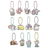 Sanrio Characters Pukkuri Rubber Mascot Gummi [All 12 type set(Full Complete)]