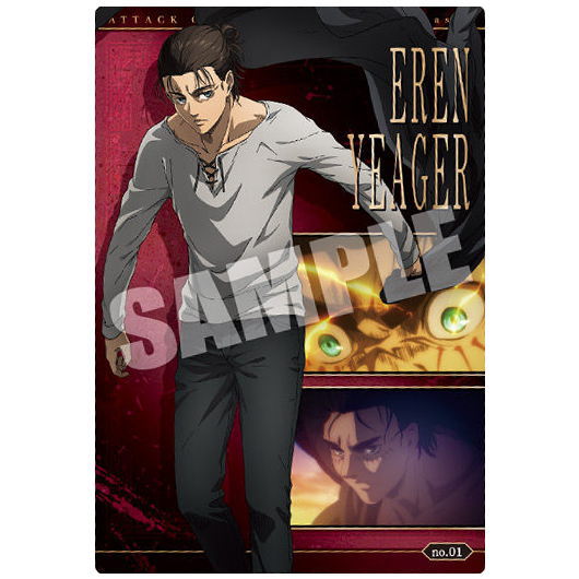 Attack on Titan The Final Season Wafer [1.Eren Yeager (Character Card)]