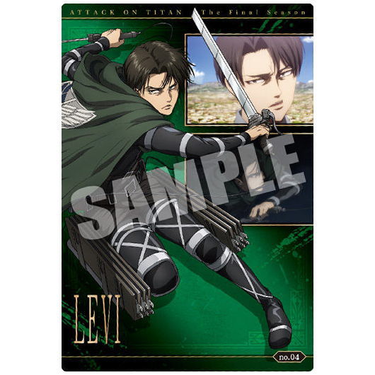 Attack on Titan The Final Season Wafer [4.Levi (character card)]