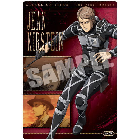 Attack on Titan The Final Season Wafer [5.Jean Kirstein (Character Card)]