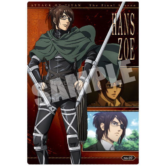 Attack on Titan The Final Season Wafer [7.Hans Zoe (Character Card]