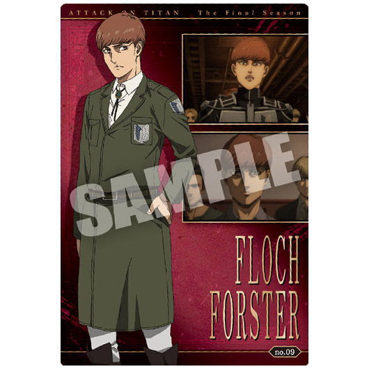 Attack on Titan The Final Season Wafer [9.Floch Forster (Character Card)]