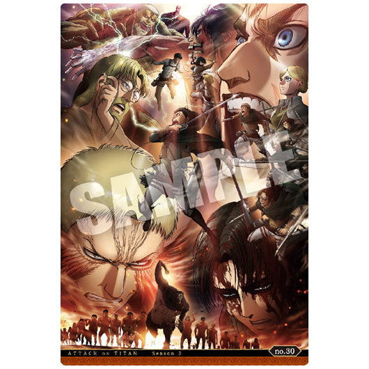 Attack on Titan The Final Season Wafer [30.Phase 3 Key Visual (Visual Card)]