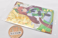 Umamusume Pretty Derby Twin Wafer [2.Character card (matching clothes) 2: Silence Suzuka (Hologram & stamping)]