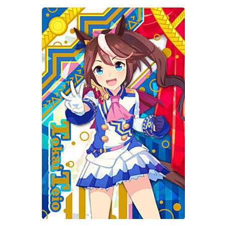Umamusume Pretty Derby Twin Wafer [3.Character card (matching clothes) 3: Tokai Teio (Hologram & stamping)]