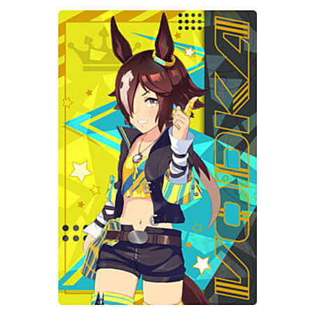 Umamusume Pretty Derby Twin Wafer [5.Character card (matching clothes) 5: Vodka (Hologram & stamping)]