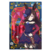 Umamusume Pretty Derby Twin Wafer [9.Character card (matching clothes) 9: Rice Shower (Hologram & stamping)]