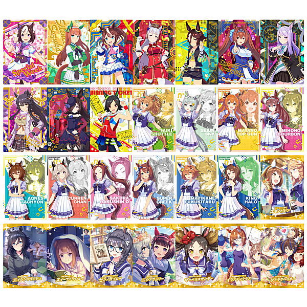 Umamusume Pretty Derby Twin Wafer [All 28 type set(Full Complete)]