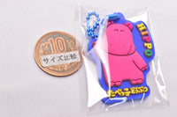 GINBIS Tabekko Doubutsu Pukkuri Rubber Mascot Gummy [2.Hippo]