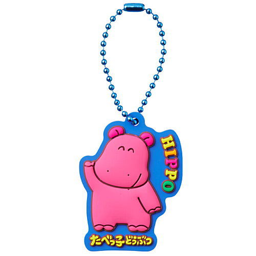 GINBIS Tabekko Doubutsu Pukkuri Rubber Mascot Gummy [2.Hippo]