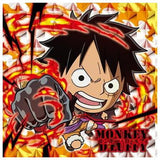 Niforamtion ONE PIECE Pirate Sticker Wafer [1.Monkey D. Luffy (Grand Rare)]