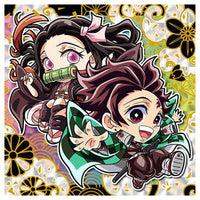 Niforamtion Kimetsu no Yaiba Deformed Style Sticker Wafer Part.6 [1.Tanjirou & Nezuko (Kiwami rare)]