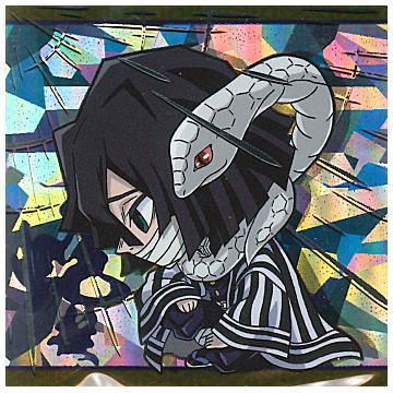 Niforamtion Kimetsu no Yaiba Deformed Style Sticker Wafer Part.6 [11.Obanai Iguro (Super rare)]