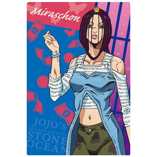 JoJo's Bizarre Adventure Stone Ocean Wafer [10.Miraschon (Character card)]