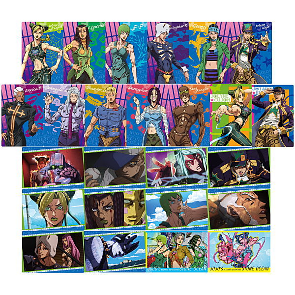 JoJo's Bizarre Adventure Stone Ocean Wafer [All 25 type set(Full Complete)]