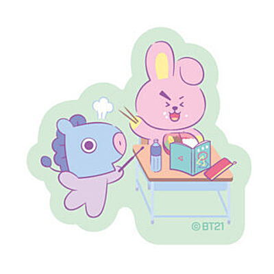 BT21 Gummy 2 BT21 SCHOOL [9.MANG & COOKY (school desk)]