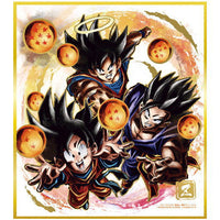 Dragon Ball Shikishi ART RAGING [14.Rare:Son Gokou & Son Gohan & Son Goten]