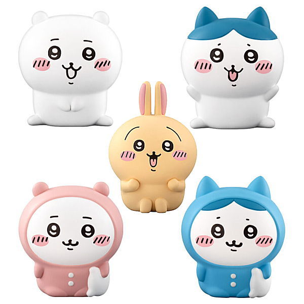 Chiikawa Friends [Assorted 5 type set (1.Chiikawa/2.Hachiware/3.Usagi/6.Chiikawa (pajamas)/7.Hachiware (pajamas))]