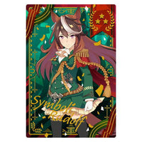 Umamusume Pretty Derby Twin Wafer 2nd R [3.Character card (matching clothes) Symboli Rudolf (Hologram & stamping)]