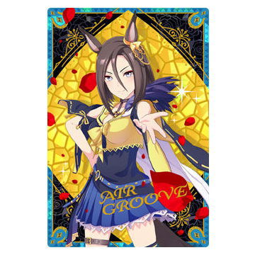 Umamusume Pretty Derby Twin Wafer 2nd R [4.Character card (matching clothes) Air Groove (Hologram & stamping)]
